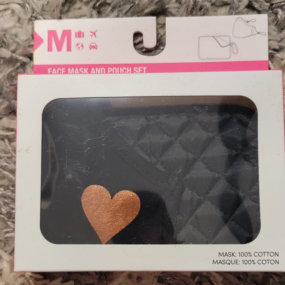 Mask and pouch set x2